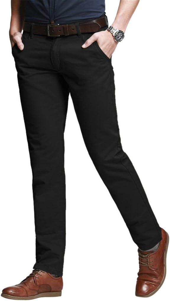 Match Men's Slim Tapered Stretchy Casual Pants