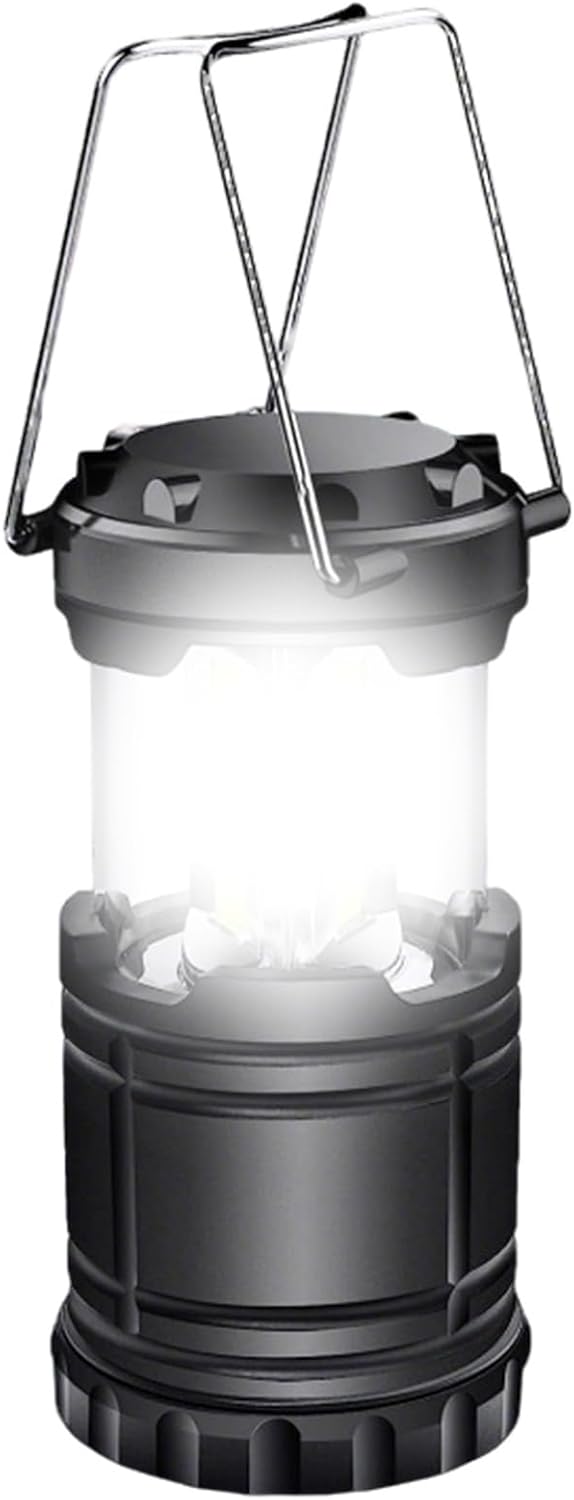 LED Camping Lantern,Portable LED Camping Light | Battery Powered Lighting Foldable Power Outage Survival Kit for Travel Night Patio Tent Indoor Disaster RV Truck Beach Storm Backyard Backpacking