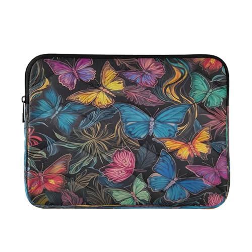 Funda para laptop 13-14 pulgadas impermeable mariposas