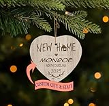 New Home Ornament Monroe NC Ornaments Gifts Idea Housewarming Keepsake Christmas Ornament Tree 2025