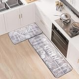 【Multifuncionalidad】La almohadilla antifatiga proporciona un gran lugar para pararse frente a la lavandería, cocina, oficina, granja, fregadero o cualquier área interior o exterior. ¡También es un regalo perfecto para familiares y amigos! Alfombrillas de cocina se pueden utilizar en una variedad de superficies (baldosas de cerámica, madera, cerámica, mármol, etc.).