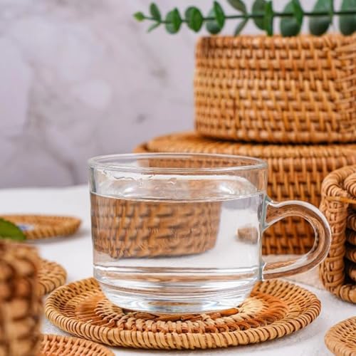 Table à manger préservée par ce dessous de verre et panier - 5