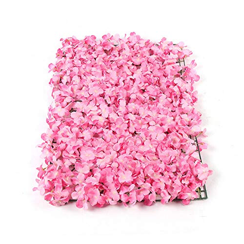 Liandu-Us 20 Pack Artificial Flower Wall Panels 24" X 16" Flower Wall Mat Romantic Silk Rose Flower Panels For Wedding Party Home Diy Wall Panels Cover Backdrop Decoration (Pink, 20 Pcs/Set) #TOP7