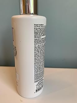 Purple Conditioner for Blonde, Platinum & Gray/Silver Hair. Reduce Brassy Yellow Tones. Toner for Bleached & Highlighted Hair - Moisturises - Cruelty Free, No Parabens or Sulphates - 237 ml