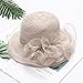 Straw Hats for Women Fashionable Kentucky of Derby Tea Party Fascinators Ladies Fancy Flower Church Bowler Hat Easter Summer Beach Outfits Accessories Khaki