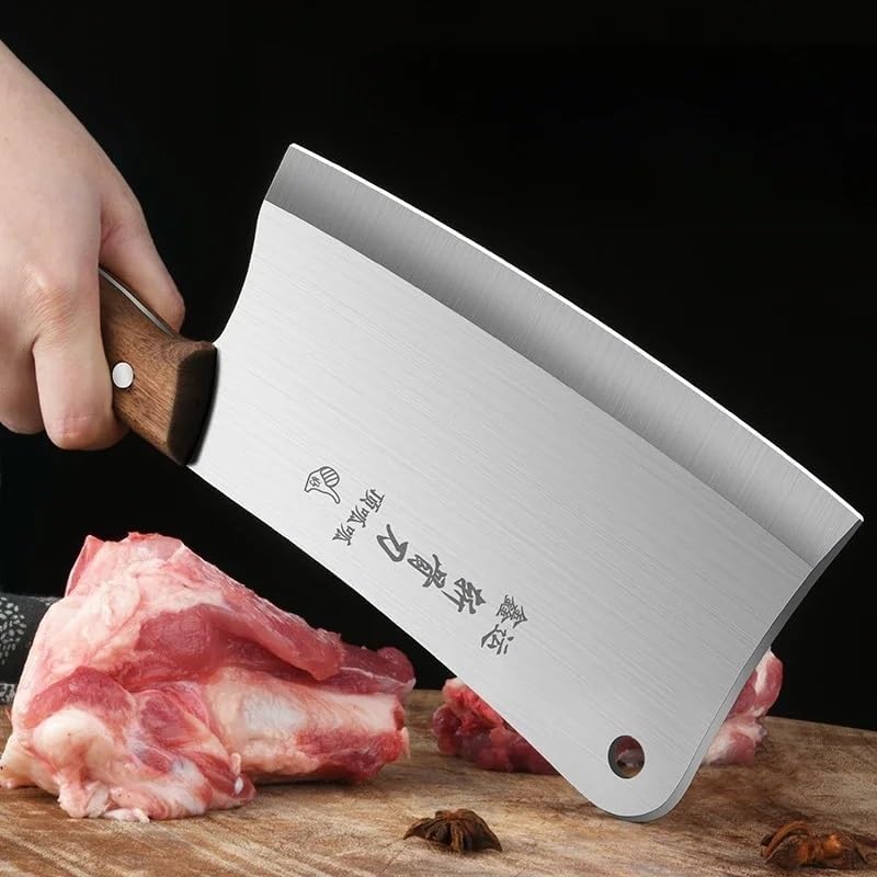 Meat Cleaver,Cleaver Knife 8.5 Inch Forged Super Sharp And High Hardness Bone Cleaver, Multi-functional Kitchen Knife Kitchen Tools
