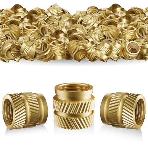 Gewindeeinsatz M3, 100 Stück Einpressmuttern, Gewindeeinsatz 3D Druck, Messing Gewindehülse, Threaded Inserts Gewindeeinsätze für 3D Druckkomponenten und Kunststoffteile