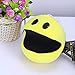 siqiwl Peluche Mignon 1 Pc Film Pacman en Peluche Jouet Poupée Et Pac Homme Pac-Homme Souriant Visage en Peluche Jouets Q Bert Cadeaux De Noël