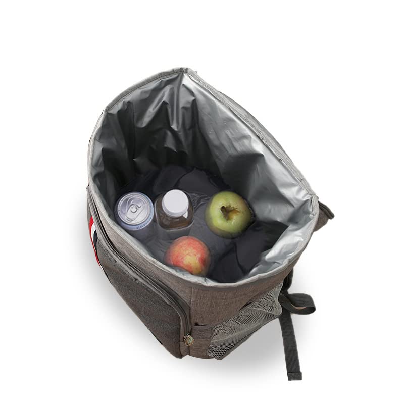 Zaino Termico HSHRISH 30L Espandibile - Borsa Frigo Per Picnic, Spiaggia E Campeggio Con Doppio Isolamento - Foto 8