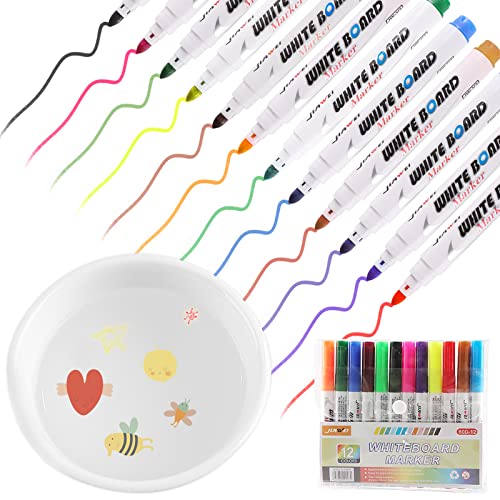 12 Colors Magical Water Painting Pen, Magic Floating Ink Pen, Erasing