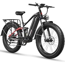 FREESKY 3000W Electric Bike for Adults, 37MPH & 95Miles Range, Dirt All-Terrain Electric Bicycle, 48V 25Ah Removable Battery,26" Fat Tire Full Suspension Mountain Ebike, UL2849 Certified by TUV