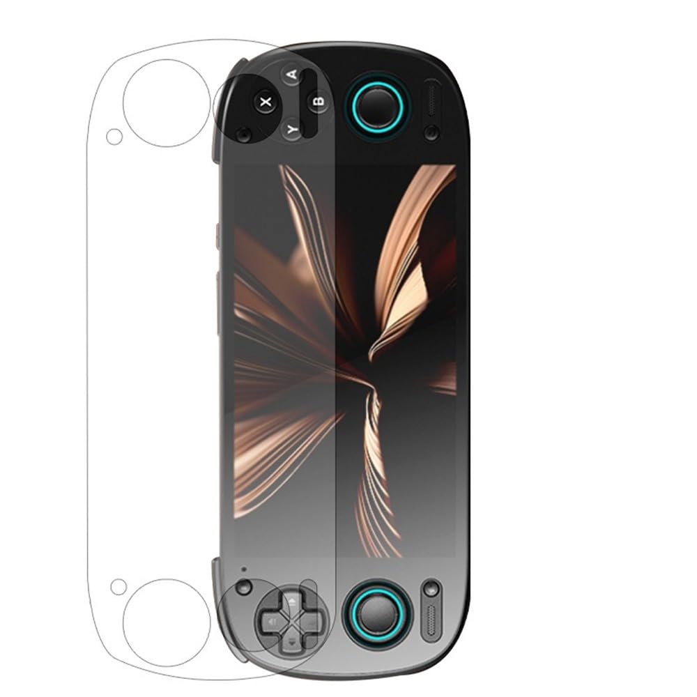 Pidynx Zestaw ochronny 3 w 1 do Retroid Pocket 5 – silikonowe etui + osłona ekranu ze szkła hartowanego (2 szt.) + futerał do przenoszenia na ręczną konsolę do gier RP5 (szary)