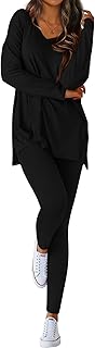 Two Piece Sets for Women 2026 Casual Lounge Set Matching Oversized Shirts Leggings Workout Airport Travel Outfits