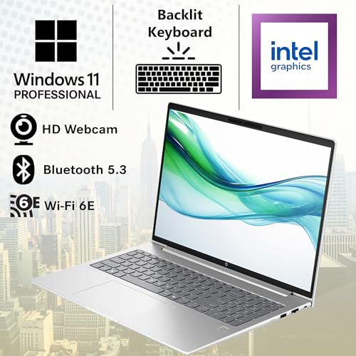 Image of HP ProBook 460 G11 16 inch IPS WLED WUXGA Display Laptop, Intel Core Ultra 7 155U, 16GB RAM 1TB SSD, Backlit Keyboard, Fingerprint Reader, Wi-Fi 6E, Bluetooth 5.3, Windows 11 Pro, Pike Silver