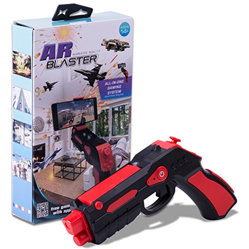 AR BLASTER Augmented Reality 360 Degree Portable Gaming VR Gun: Wireless Bluetooth Controller