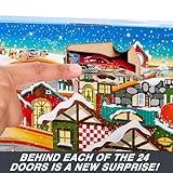 Hot Wheels Advent Calendar, 8 Hot Wheels Cars and 16 Winter-Themed Accessories behind 24 Numbered Doors Plus a Playmat, For Kids & Hot Wheels Fans, HKL74 - Image 5