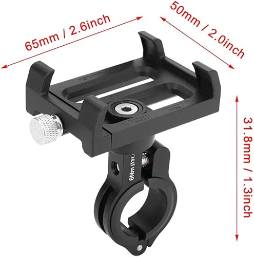Miniatura 3 de VGEBY Soporte de teléfono para bicicleta, soporte para manillar de teléfono con rotación de 360 grados