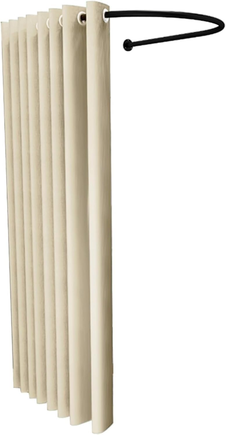 Stojaki ekspozycyjne Przymierzalnie Ścienne przebieralnie z tkaniną zaciemniającą, imprezy barowe Plaża Basen handlowe Namioty parawanowe(Beige,100x95cm/39.4inx37.4i)