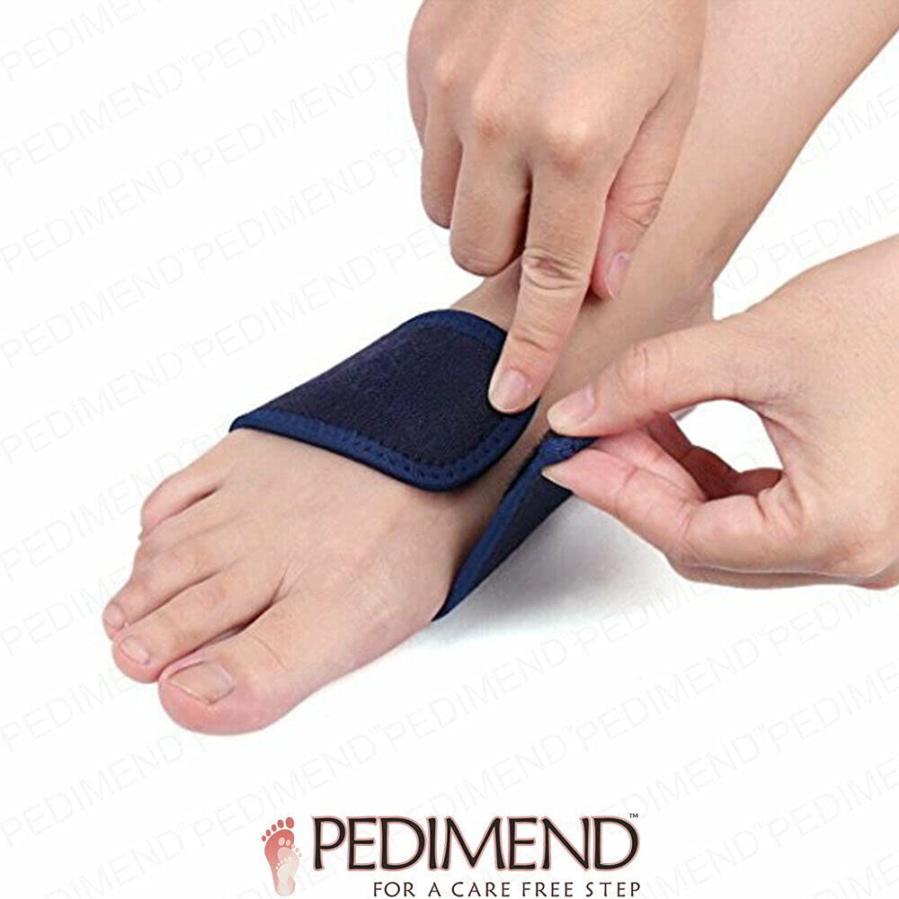 Pedimend Lot de 2 paires de sangles en gel pour voûte plantaire, soutien de la voûte plantaire, semelles intérieures pour homme et femme