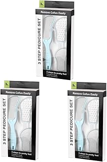 FOMIYES 3juegos Raspador De Pies Duradero Para Cuidado De Pies De Herramientas Para Eliminar Piel Muerta y Durezas Para Uso Profesional y Casa Color Azul