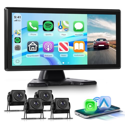 Caméra de recul Rimoody Full HD, système premium 4 écrans et Carplay pour grand véhicule