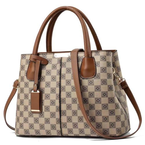 Image of Women Handbag with Top Handle | Crossbody Satchel sling bag with adjustable Strap | Retro design ladies bag for daily use