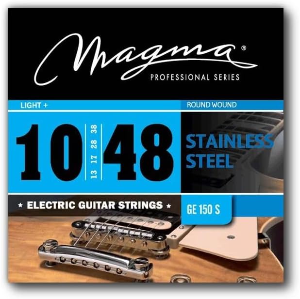 Magma Electric Guitar Strings - Custom Light Stainless Steel Electric Guitar Strings .009" - .046" (09-46 gauge) - GE130S - 12 Sets