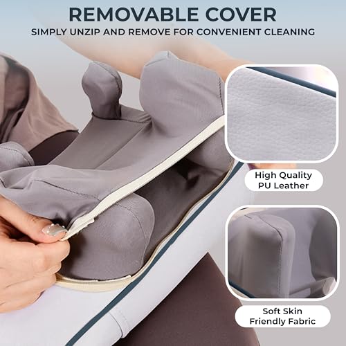 Image of Robustt Neck and Back Massager with Heating Mode, Massager for Body Aches and Pains Relief, Electric Wearable 6D Cervical Neck Massage Machine for Deep Tissue Neck, Back, Waist and Legs - Grey