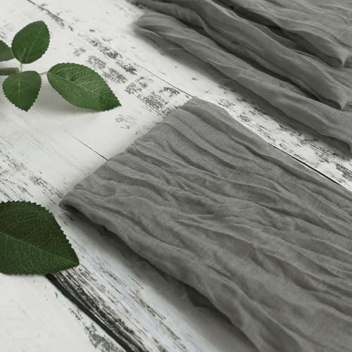 Servilletas de tela gris mate gauze 24x19 pulgadas pack 5 miniatura 6