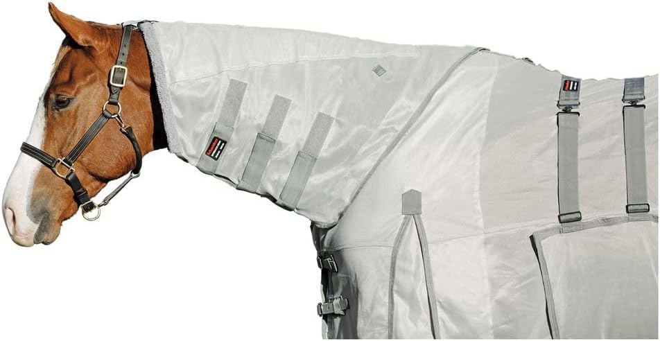 Schneiders Soft Interlock Mesh II Fly Neck Cover for Horses | 80% UV Protection & SilverTek Lining | Breathable & Durable | Insect Protection