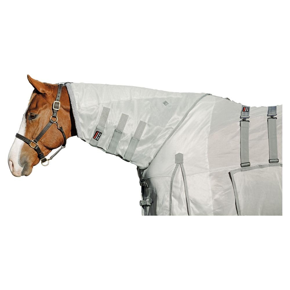 Schneiders Soft Interlock Mesh II Fly Neck Cover for Horses | 80% UV Protection & SilverTek Lining | Breathable & Durable | Insect Protection