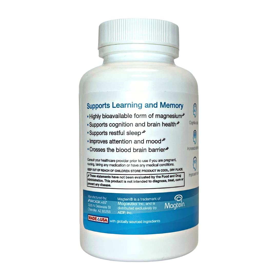 Buy Bricker Labs MAGTEIN Magnesium L Threonate, Magnesium Supplement