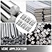 Happybuy Rebar Cutter Replacement Jaw Blades,for 5/8Inch 16mm #5 Electric Rebar Cutter,12 Pcs Blades with 24 Hexagon Screw and 24 Spring Washer,Cr12MoV Steel Material Cutter Blades