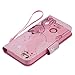 SMYTU iPhone SE Case,iPhone 5S Case Leather Wallet Phone Case [Card Holder] Magnetic Closure Stand Flip Protective Cover Case for iPhone se/5s/5 (Cat)