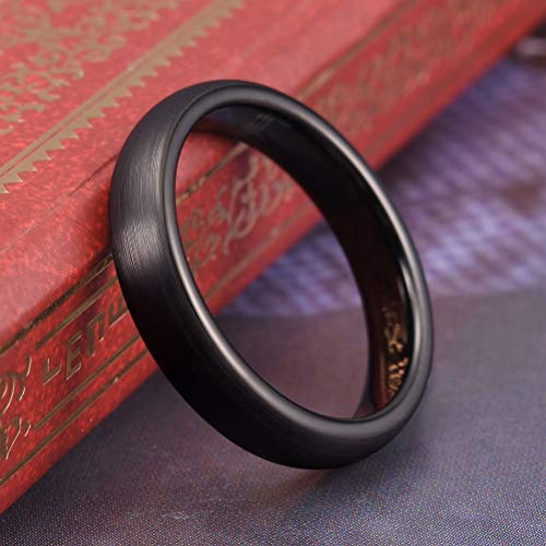 THREE KEYS JEWELRY 4mm 6mm 8mm Mens Dome Tungsten Carbide Wedding Engagement Ring Bands for Men Women3
