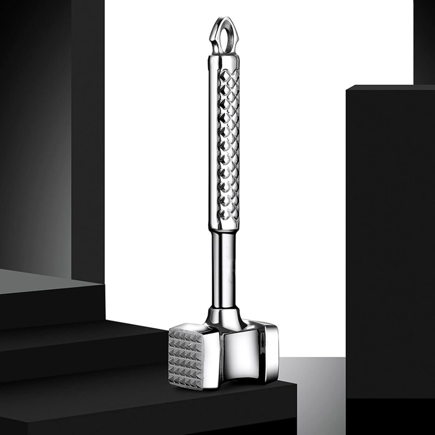 Food Hammer Stainless Steel Meat Hammer Kitchen Gadgets Multifunction Sides Loose Meat Tenderizers Portable Steak Pork Tools