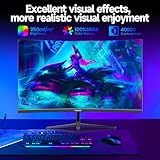Gawfolk 32 inch Gaming Monitor, 165HZ/180HZ Curved Computer Screen, Full HD 1920x1080p PC Monitors for Home, Office and Dormitory, 100 * 100mm Wall-Mounted - Image 7