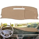 Dash Cover Mat Custom Fit for Buick Regal Century Dashboard Pad Cap Carpet Protector K300 (Beige)