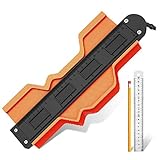 Einfach jede Form zu duplizieren – JARVANIA Profillehre schafft eine sofortige Vorlage für gebogene und ungerade geformte Profile und macht das Messen und Schneiden einfach. Durch die Verwendung des Anreißwerkzeugs können Sie unregelmäßige Ecken, Bodenkanten, gewölbte Autoblende, Bereich um Heizrohre usw. kopieren. zum Aufkleben auf das was Sie wollen, wie Papier, Vinylplanke, Laminat, Holzplatte, etc.