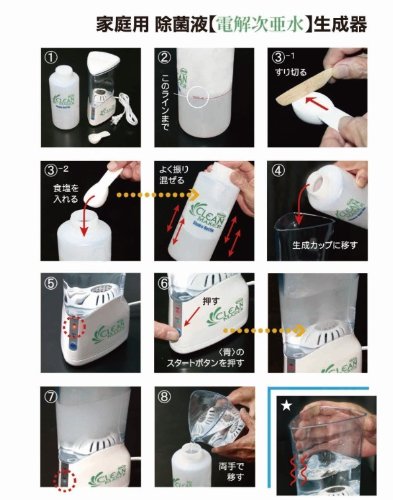 新品未使用 クリーンメーカー 生成器 電解次亜水 Amazon | CLEAN MAKER クリーンメーカー 次亜塩素酸水生成器 次