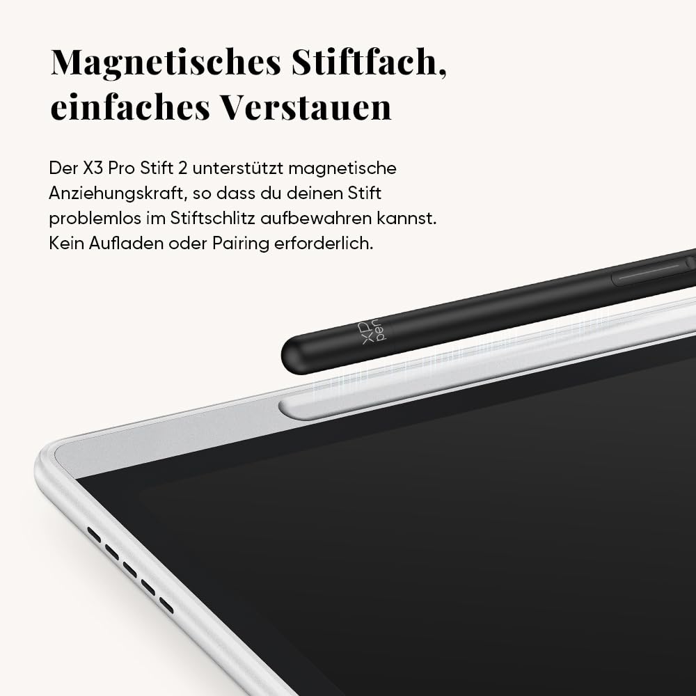 XPPen Magic Note Pad, Papier-Tablet mit 10,95-Zoll-Farbdisplay, 16K X3 Pro Stift, DREI Farbmodi, 1200 * 1920 Auflösung, 8000mAh Akku-Kapazität, Android 14 Betriebssystem