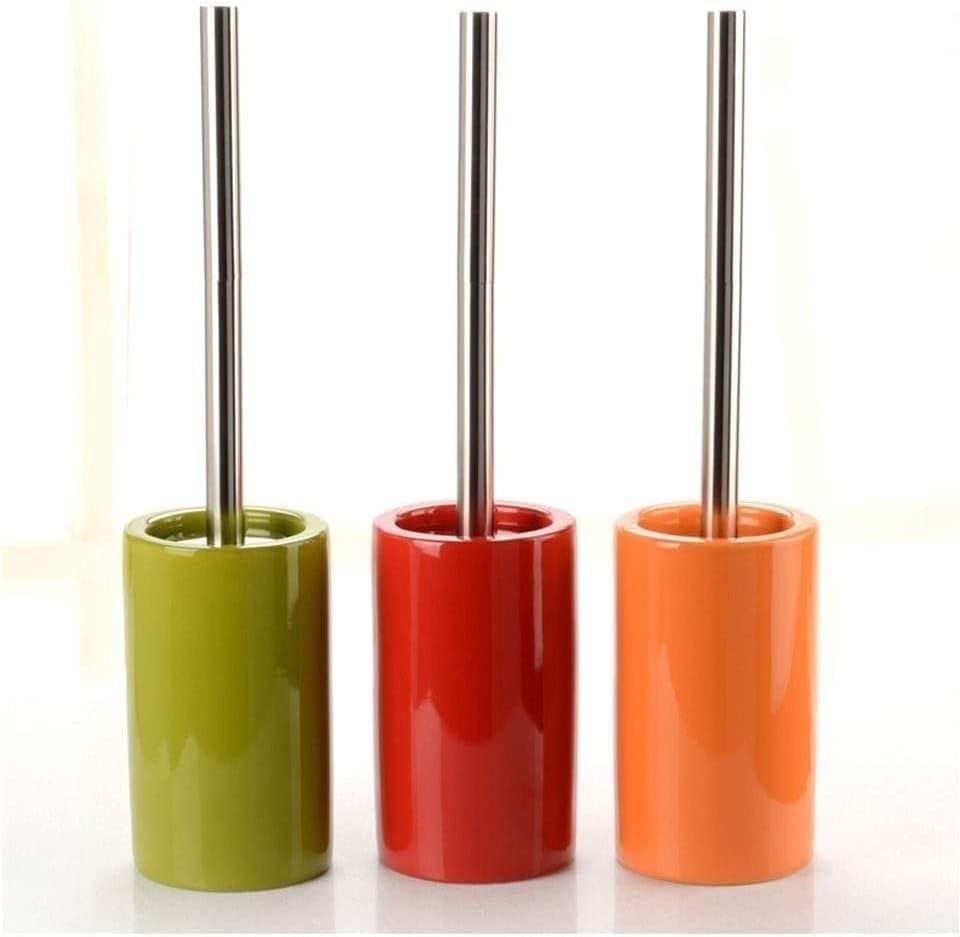 Toilet Bowl Brush Toilet Brush with Holder Toilet Brush Set Ceramic Base Long Handle Toilet Brush Toilet Brush and Holder for Bathroom Cleaning Toilet Brush and Holder Toilet Brushes Holder