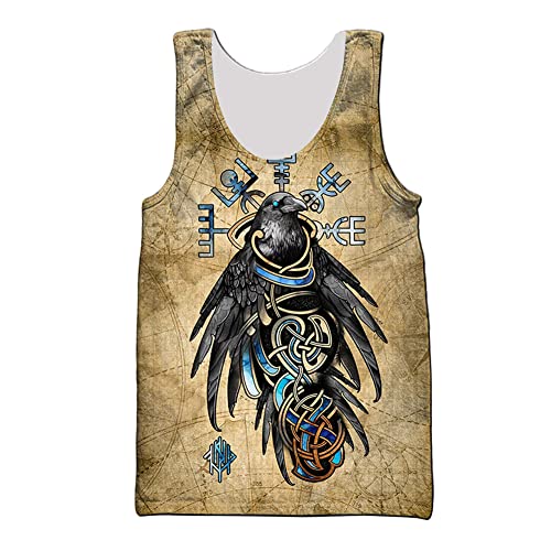 Gilet athlétique d'entraînement gym débardeur homme motif tatouage