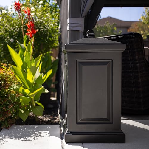 Mayne Berkshire Outdoor Storage Box, Deck Box for Patio, Black by Mayne - Image 2