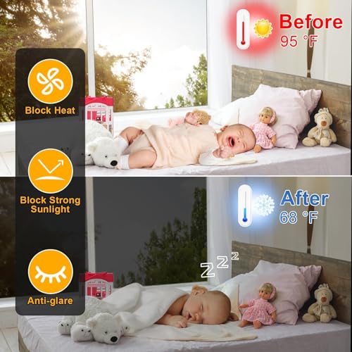 Image of One Way Window Privacy Film See Out Not in, Window Tint for Home, Reflective Mirror Glass Windows Coverings Sun Heat UV Blocking, Black-Silver, 23.6 Inch x 78.74 Inch