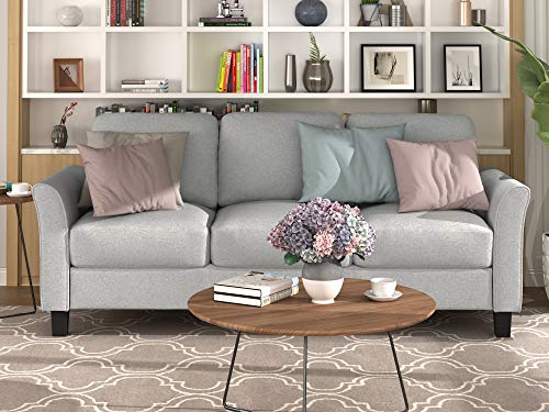 Merax Small Sofa Couch Set Upholstered Armchair And 3-Seat Sofa Living Room Furniture Set #TOP2