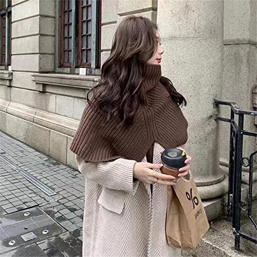 Warm Knitted Scarf Women Turtleneck Knitted False Fake Collar Detachable Neck Scarf Thicken Windproof Fake Collars3