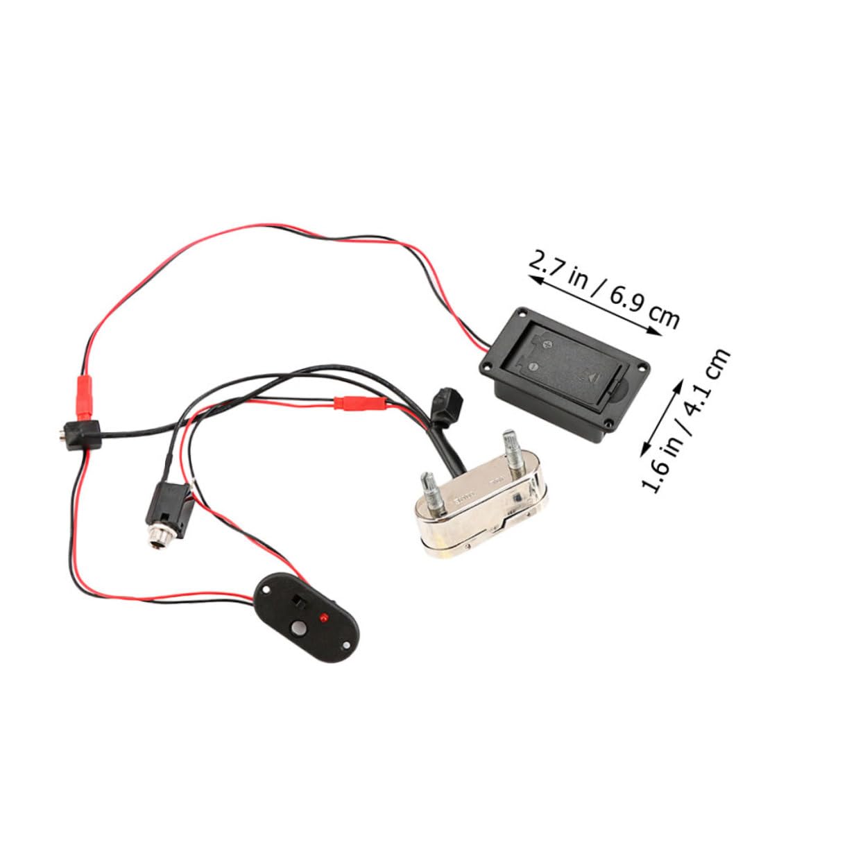 FUNOMOCYA Cello Pickup Accessory Preamp System for Cello Improve Sound Reduction