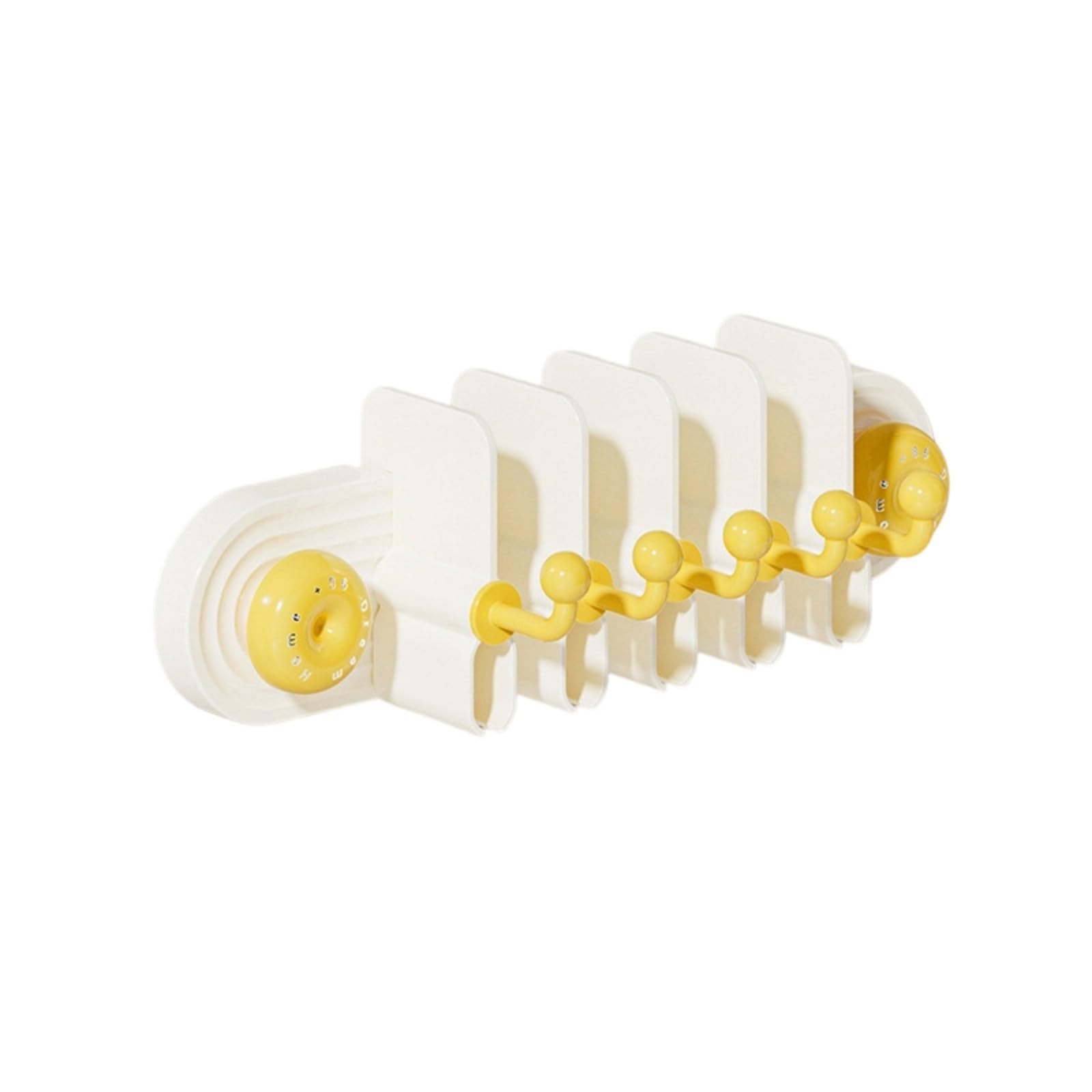 WEILWH Modern Toothbrush and Toothpaste Wall Mount Storage Rack for Bathroom Countertop Organization Rustproof Bathroom Storage