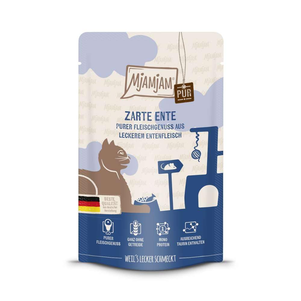 MjAMjAM Chat 12 x 125 g alimentation humide anti-allergie sans céréales